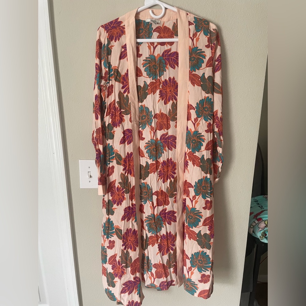 Forever 21 Floral Kimono - Pink, Red, Blue, Brown